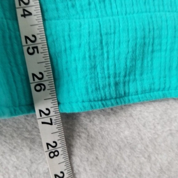 Soft Surroundings Large Kemia Gauze Pullover 1/2 Zip Hoodie Comfy Casual - Picture 9 of 9